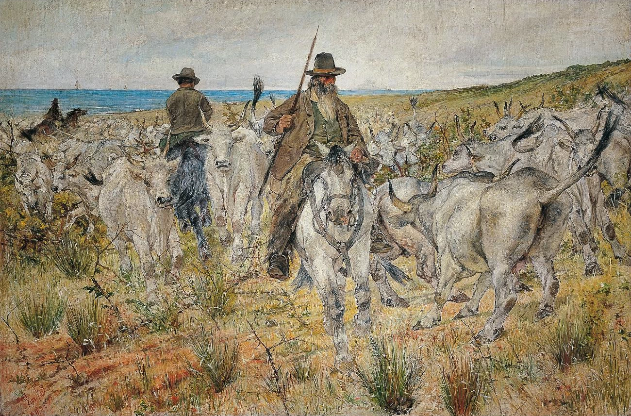 Mandrie maremmane - Museo Civico Giovanni Fattori, Livorno